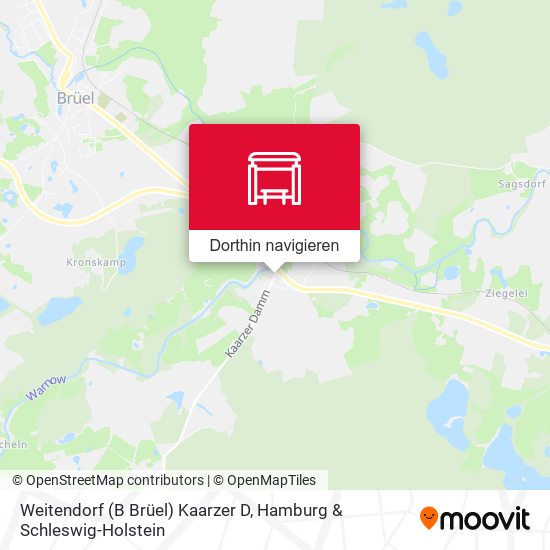 Weitendorf (B Brüel) Kaarzer D Karte