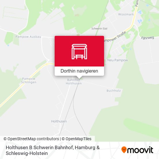 Holthusen B Schwerin Bahnhof Karte