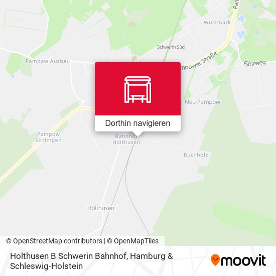 Holthusen B Schwerin Bahnhof Karte