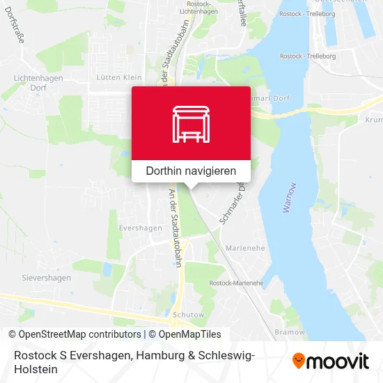 Rostock S Evershagen Karte