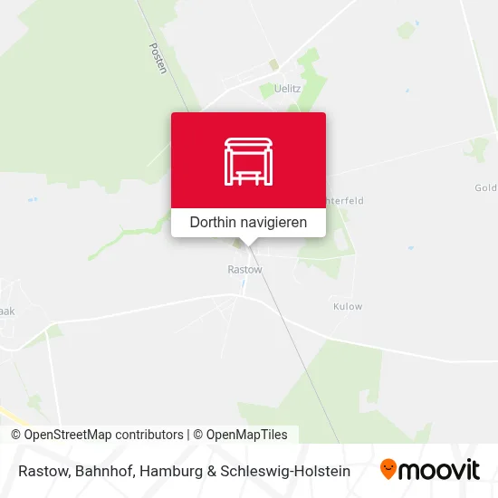 Rastow, Bahnhof Karte