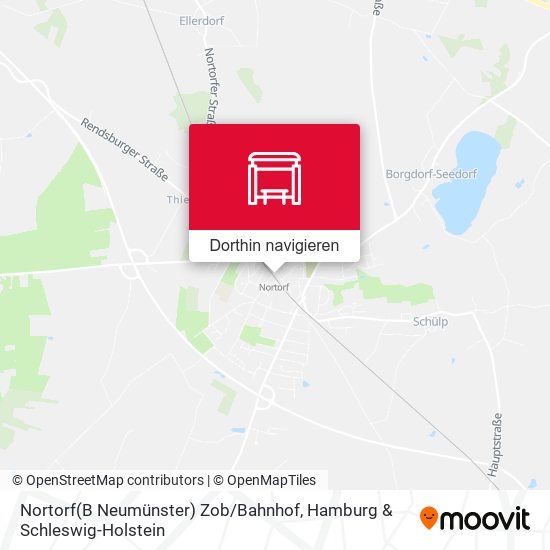 Nortorf(B Neumünster) Zob / Bahnhof Karte
