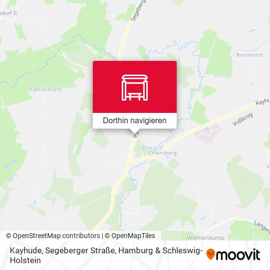 Kayhude, Segeberger Straße Karte