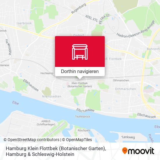 Hamburg Klein Flottbek (Botanischer Garten) Karte