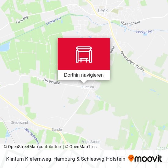 Klintum Kiefernweg Karte