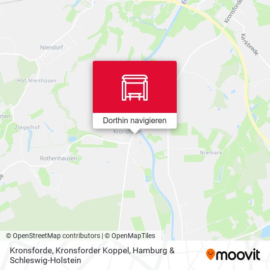 Kronsforde, Kronsforder Koppel Karte