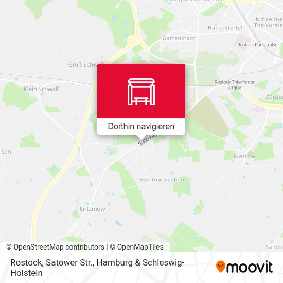 Rostock, Satower Str. Karte