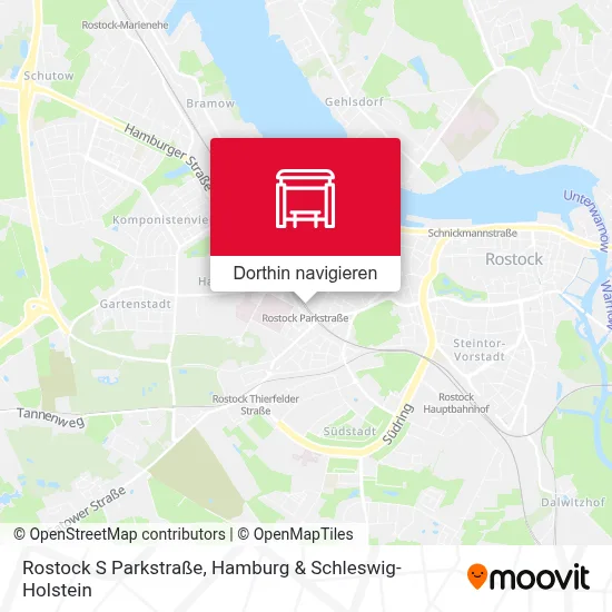 Rostock S Parkstraße Karte