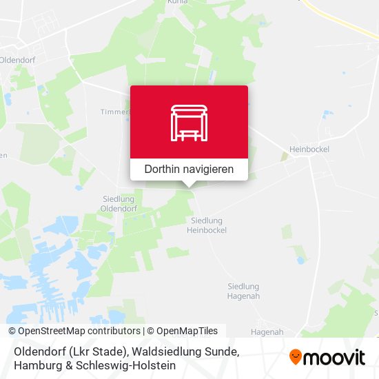 Oldendorf (Lkr Stade), Waldsiedlung Sunde Karte
