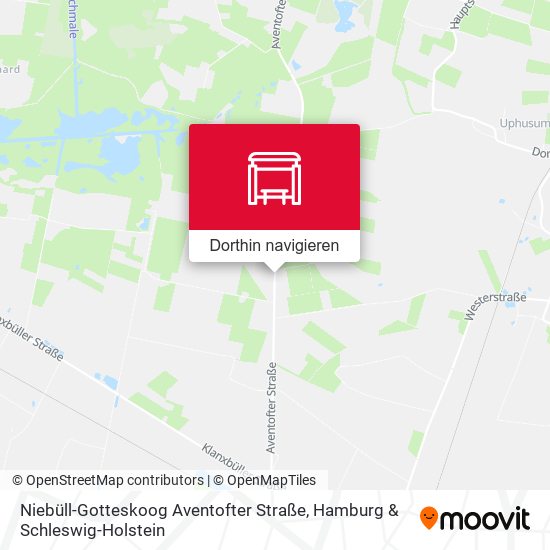 Niebüll-Gotteskoog Aventofter Straße Karte