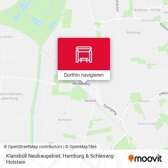 Klanxbüll Neubaugebiet Karte