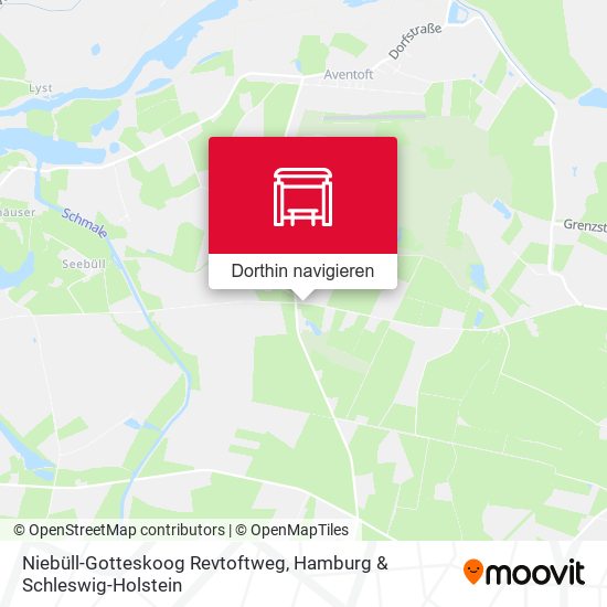 Niebüll-Gotteskoog Revtoftweg Karte