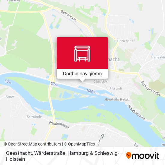 Geesthacht, Wärderstraße Karte