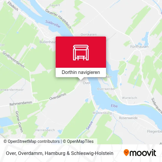 Over, Overdamm Karte