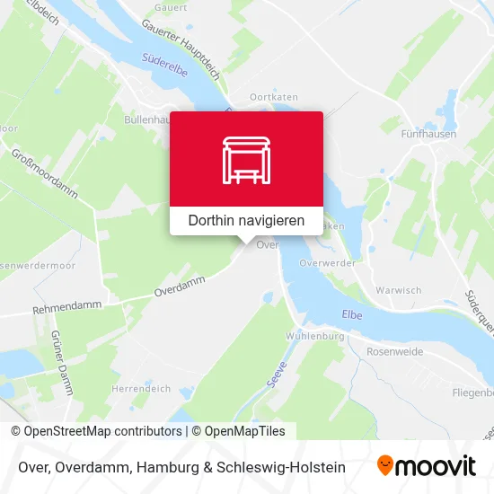 Over, Overdamm Karte