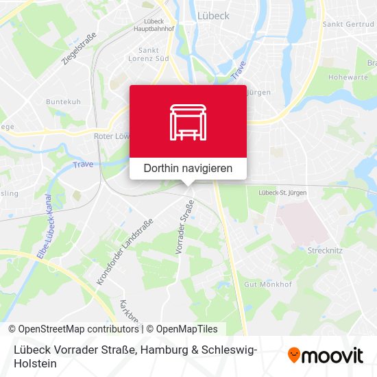 Lübeck Vorrader Straße Karte