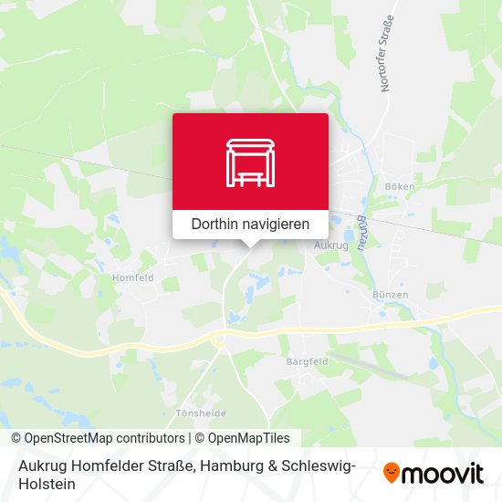 Aukrug Homfelder Straße Karte