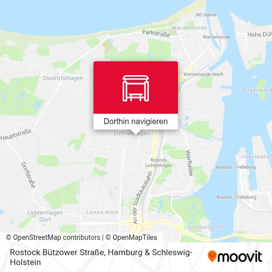 Rostock Bützower Straße Karte