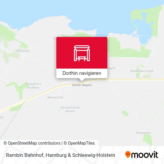 Rambin Bahnhof Karte