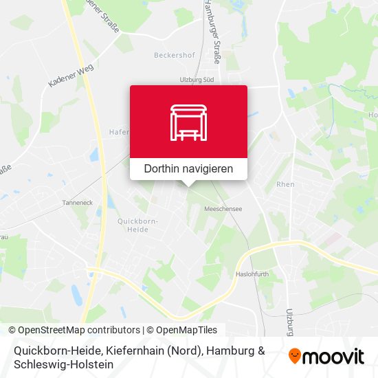 Quickborn-Heide, Kiefernhain (Nord) Karte