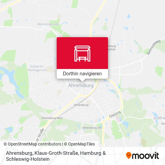 Ahrensburg, Klaus-Groth-Straße Karte