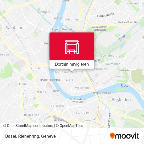 Basel, Riehenring Karte