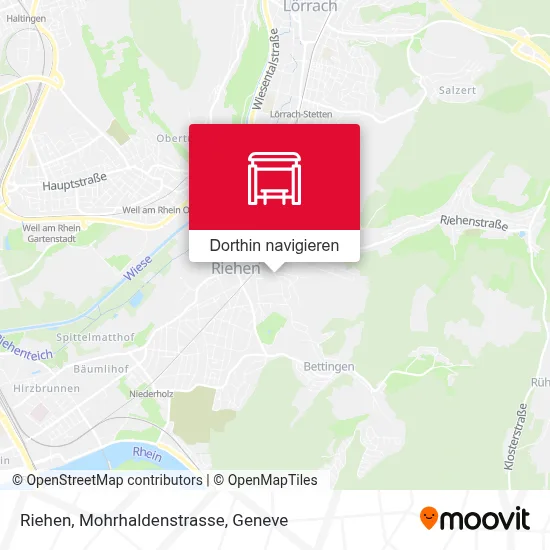 Riehen, Mohrhaldenstrasse Karte