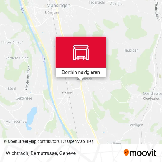 Wichtrach, Bernstrasse Karte