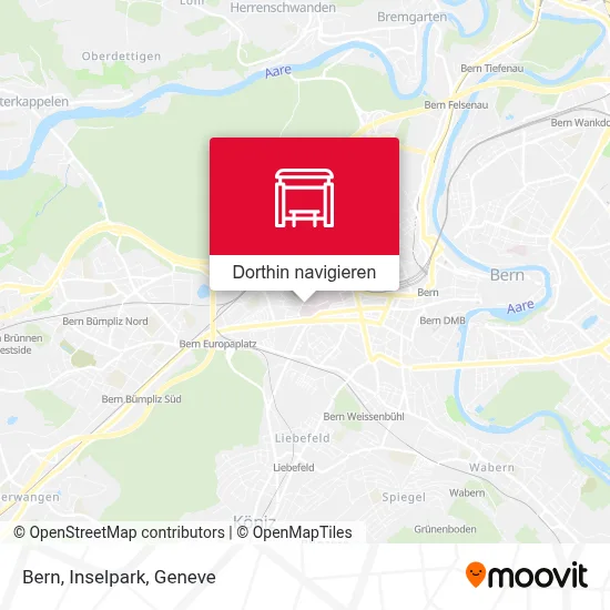 Bern, Inselpark Karte