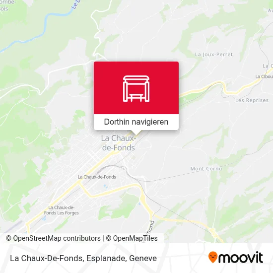 La Chaux-De-Fonds, Esplanade Karte
