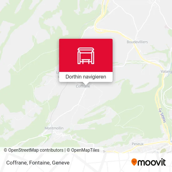 Coffrane, Fontaine Karte