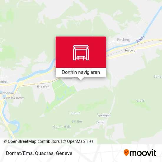 Domat/Ems, Quadras Karte