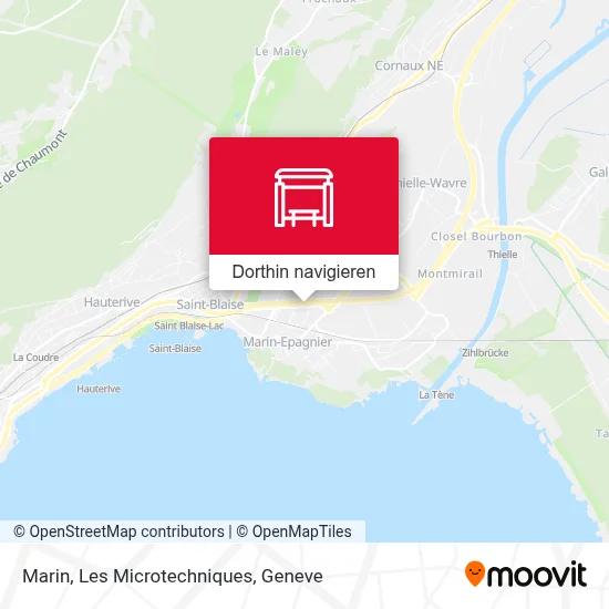 Marin, Les Microtechniques Karte