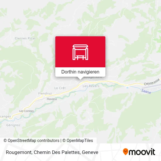 Rougemont, Chemin Des Palettes Karte