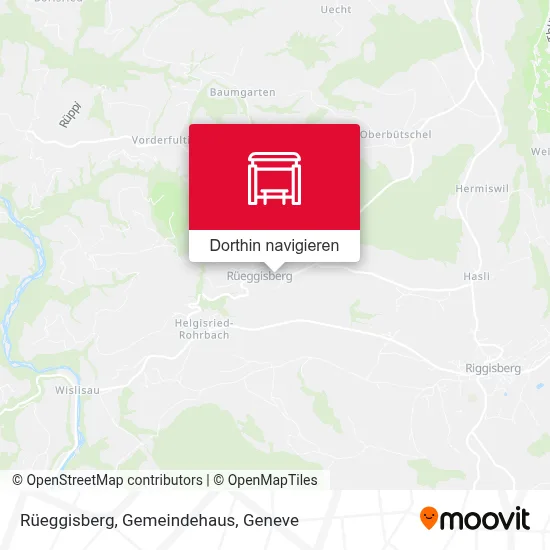 Rüeggisberg, Gemeindehaus Karte