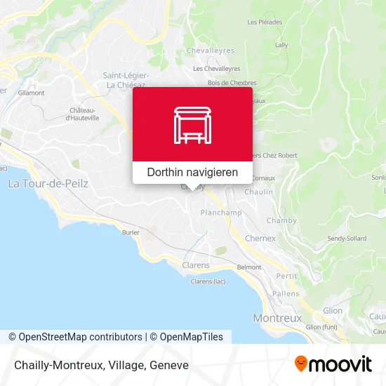 Chailly-Montreux, Village Karte