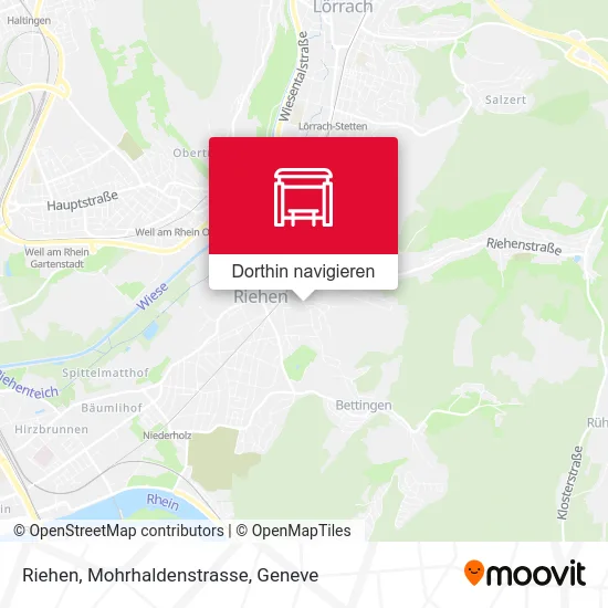 Riehen, Mohrhaldenstrasse Karte