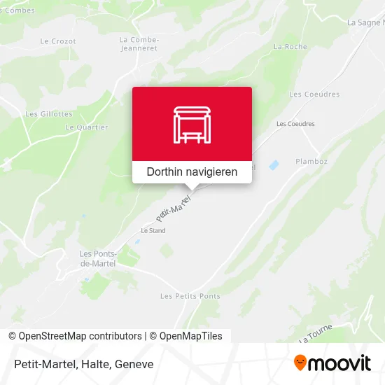 Petit-Martel, Halte Karte