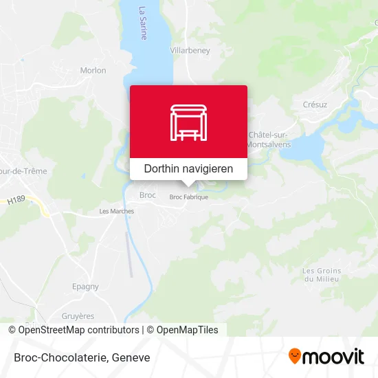 Broc-Chocolaterie Karte