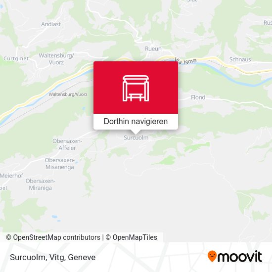 Surcuolm, Vitg Karte