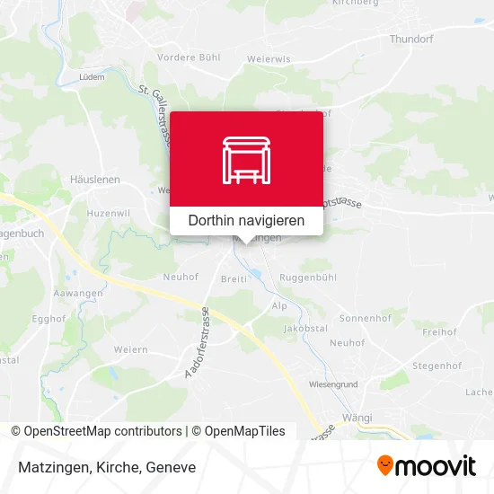 Matzingen, Kirche Karte