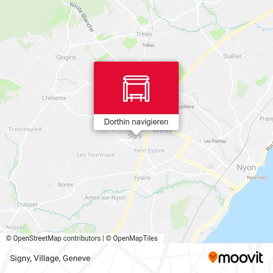 Signy, Village Karte