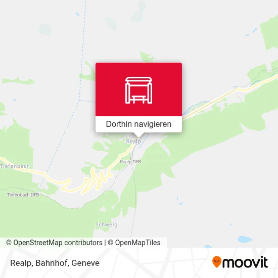 Realp, Bahnhof Karte