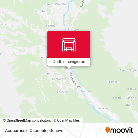Acquarossa, Ospedale Karte