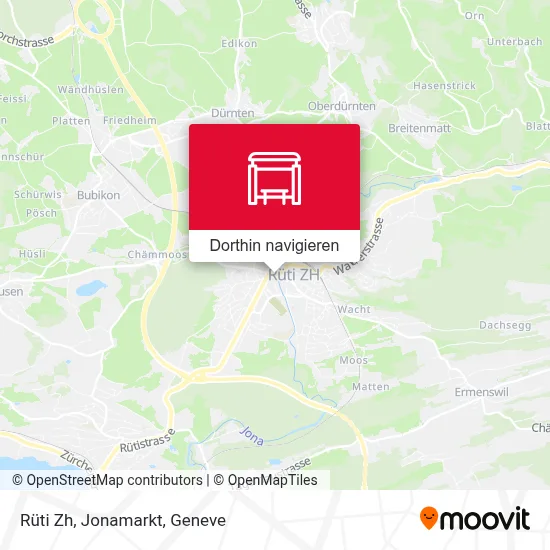 Rüti Zh, Jonamarkt Karte