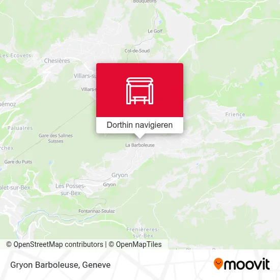 Gryon Barboleuse Karte