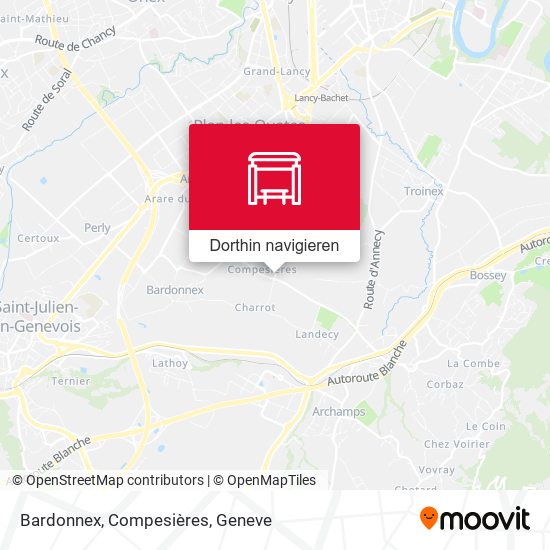 Bardonnex, Compesières Karte