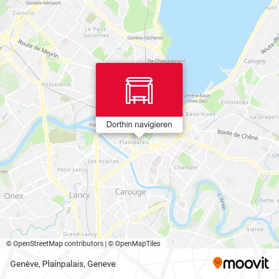 Genève, Plainpalais Karte