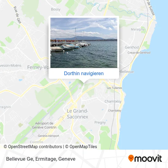 Bellevue Ge, Ermitage Karte