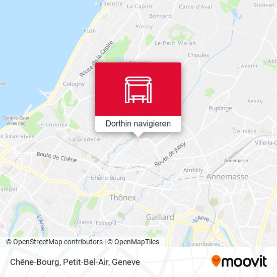 Chêne-Bourg, Petit-Bel-Air Karte